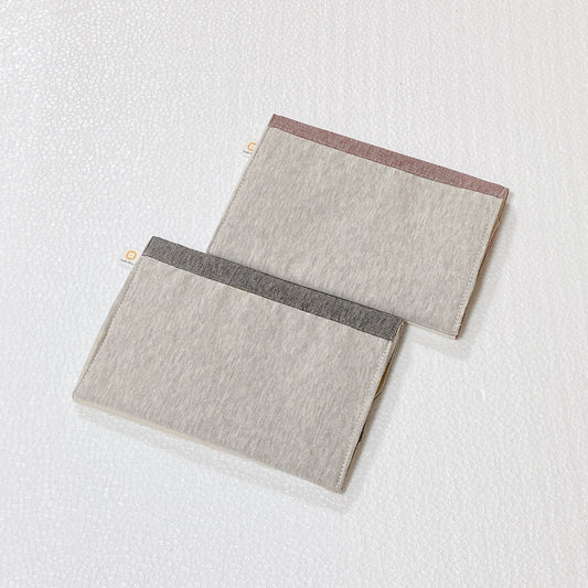 【Tsunis designコラボ】柿渋染め オーガニック綿 消臭・抗菌 母子手帳ポーチ