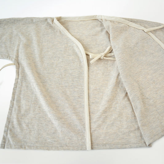 柿渋染め/柔らかニット オーガニック綿 消臭・抗菌 ベビーシングル肌着