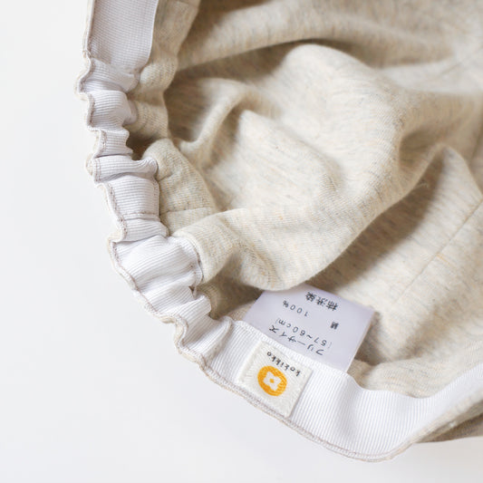 柿渋染め/柔らかニット オーガニック綿 消臭・抗菌キャスケット