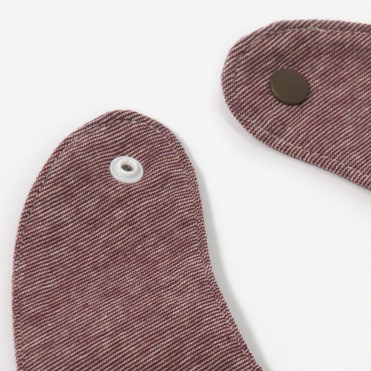 柿渋染め/柔らかニット オーガニック綿 消臭・抗菌 ネクタイ襟スタイ