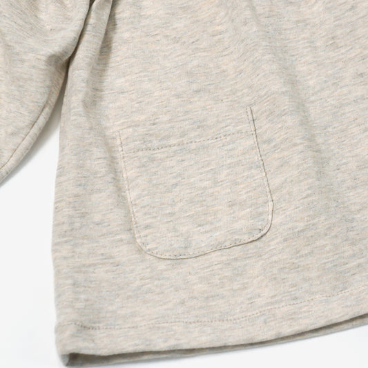 柿渋染め/柔らかニット オーガニック綿 消臭・抗菌 ベビースモック