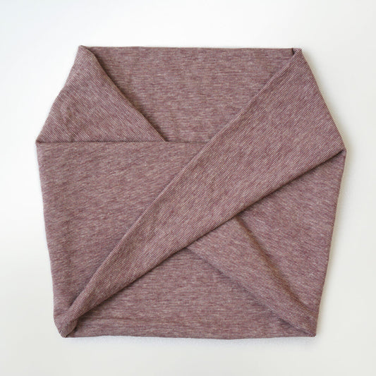 柿渋染め/柔らかニット オーガニック綿 消臭・抗菌 2WAYネックウォーマー