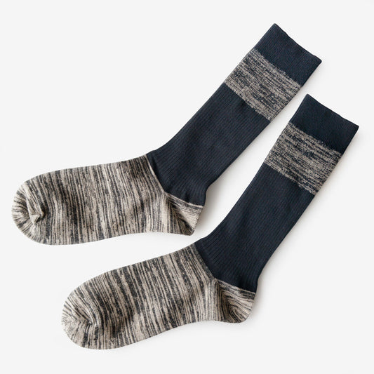 柿渋染め/『モテモテソックス』リブタイプ 消臭・抗菌