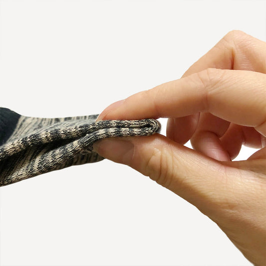 柿渋染め/『モテモテソックス』リブタイプ 消臭・抗菌